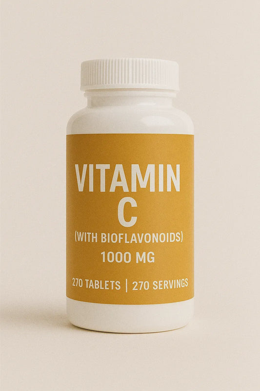 Vitamin C 1000 mg with bioflavonoids – antioxidant immune support tablets